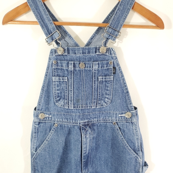 Lakin McKey L*M Bib Overalls Blue Denim Unisex Boy - Picture 3 of 15